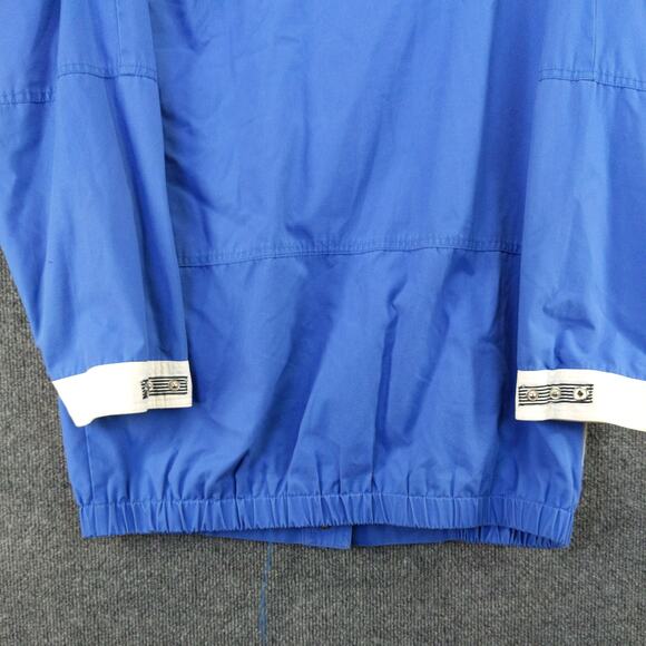 Vintage PA Originals Mens Hooded Jacket Coat Size M Blue White Snaps Front - Picture 9 of 13